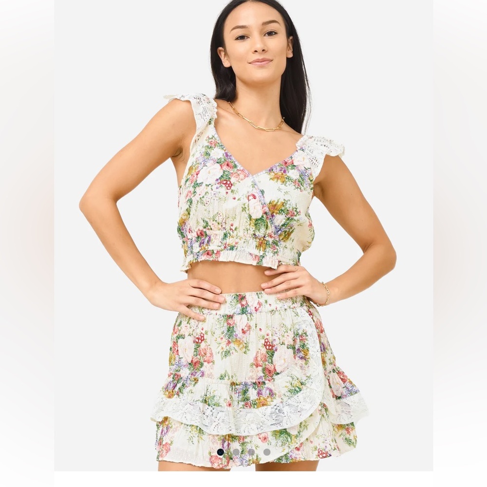 LOVESHACKFANCY Women's Drea Crop Top